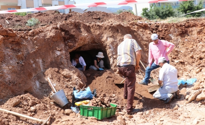 Kanalizasyon çalışmaları esnasında antik kent tespit edildi