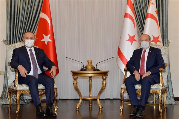 Cumhurbaşkanı Tatar, TC Dışişleri Bakanı Çavuşoğlu ile görüştü