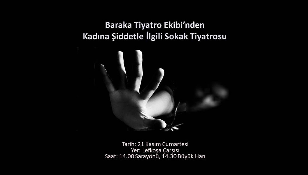 Baraka Tiyatro Ekibi’nden ‘Kadına Şiddet’ ile ilgili sokak tiyatrosu