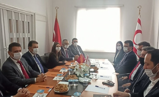 Erhürman, UBP’de… “Teknokratların da olduğu seçim hükümeti önerisi ile geldik”