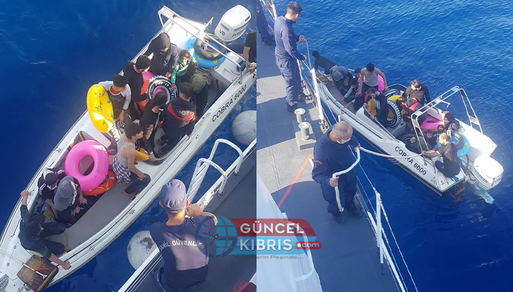 Kayalar açıklarında Suriye uyruklu 13 göçmen tespit edildi