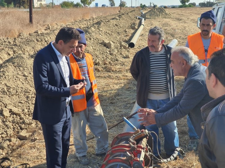 Su İşleri Dairesi’nin bu güne kadar ki en büyük projesinde, ilk borunun montajı yapıldı