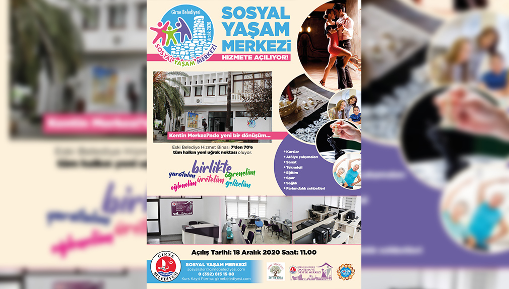 Eski Girne Belediye Binası Sosyal Yaşam Merkezi’ne dönüştürülüyor