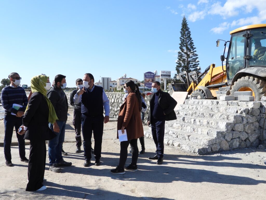 Boğaz Rekreasyon Alanı Projesi ile Ergazi Köy Lokali’ndeki çalışmalar devam ediyor