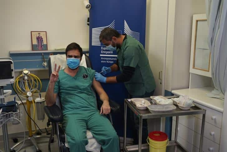 Güney Kıbrıs’ta 56 bin 791 doz aşı yapıldı