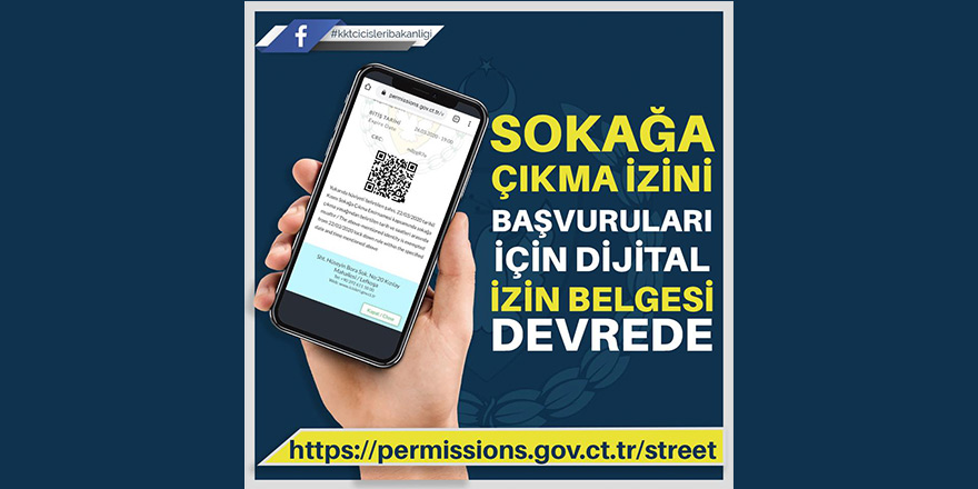 Sokağa çıkma izin başvuruları için dijital izin belgesi devrede