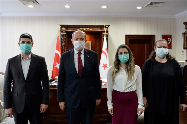 Cumhurbaşkanı Tatar, Türk Kızılay Kuzey Kıbrıs Delegasyon Başkanlığı heyetini kabul etti