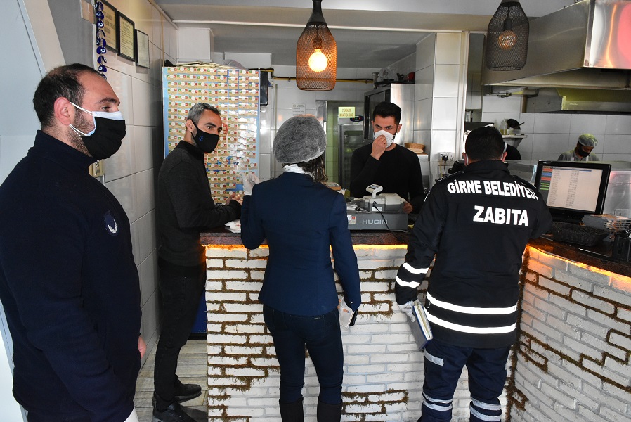 Girne’de gıda ve covid-19 denetimleri sürüyor