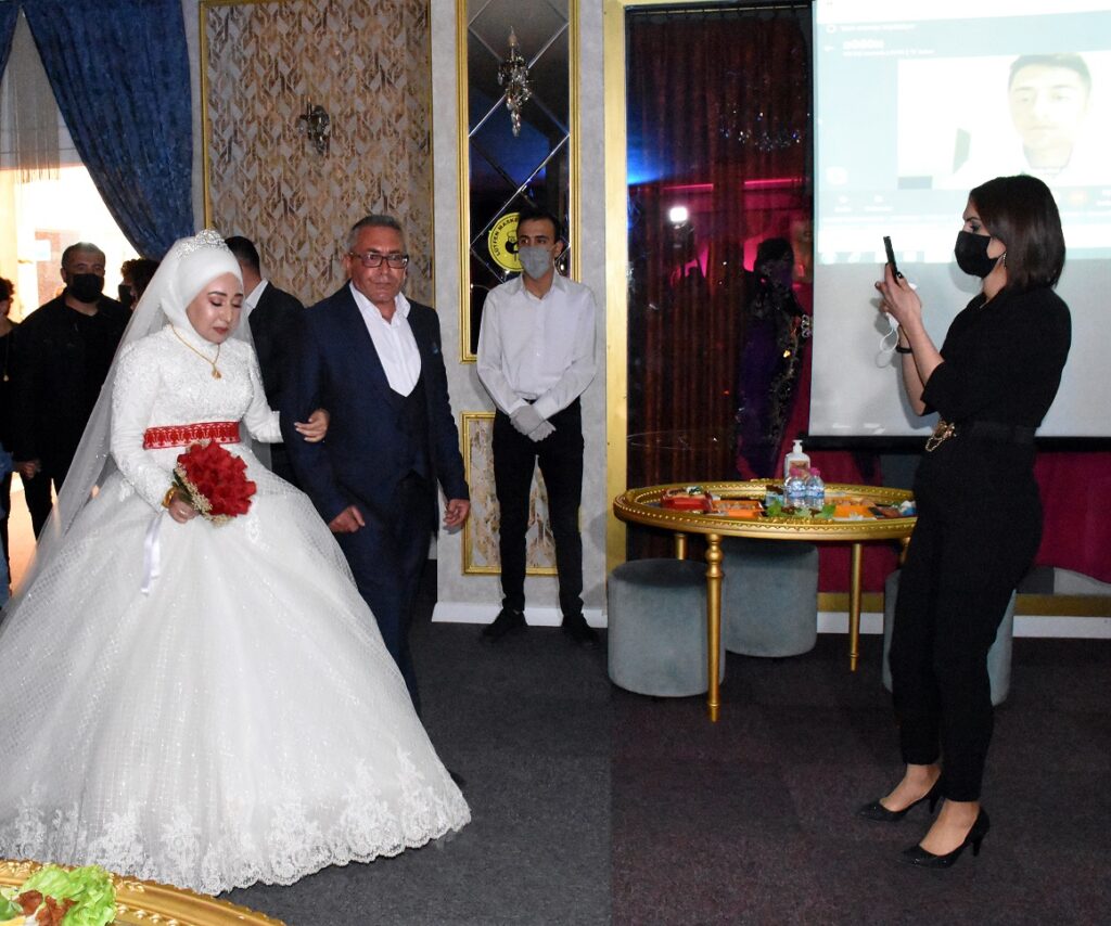 KKTC’de görevli asker, Kırıkkale’deki düğününe “çevrim içi” katıldı