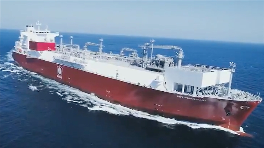Türkiye’nin ilk yüzer LNG depolama ve gazlaştırma gemisi Ertuğrul Gazi Türkiye’ye ulaştı