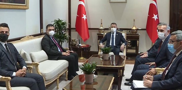 Oktay, Kuzey Kıbrıs Türk Kızılayı heyetini kabul etti