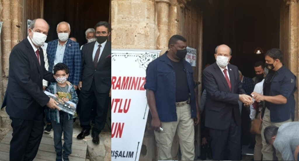 Cumhurbaşkanı Tatar,Bayram namazını Gazimağusa’da Sinan Camii’de kıldı