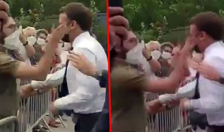 Fransa Cumhurbaşkanı Macron’a tokatlı saldırı