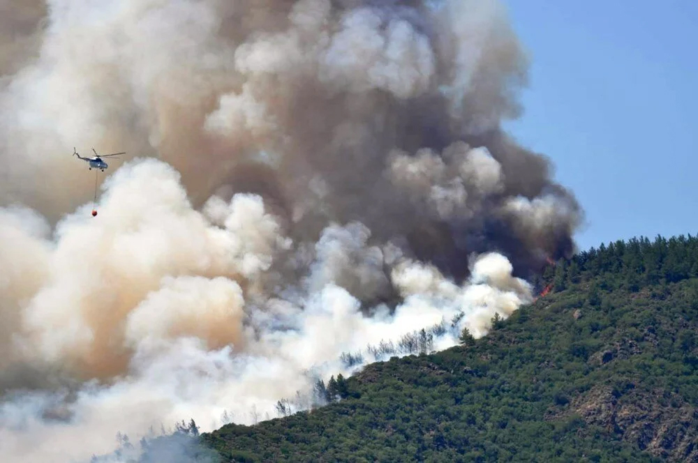 Marmaris’teki orman yangınından acı haber