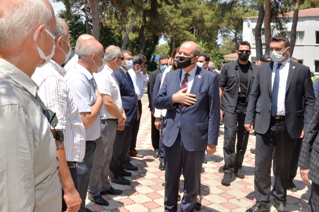 Cumhurbaşkanı ‘Ersin Tatar Parkı’nın temelini attı