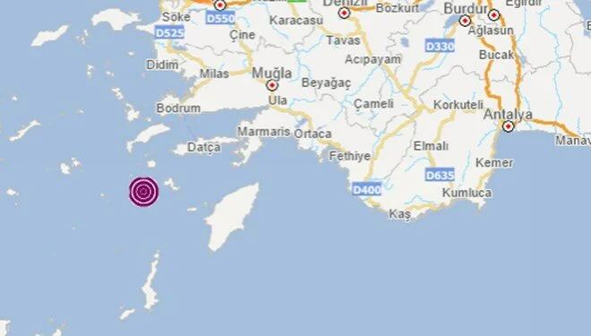Muğla’nın Datça ilçesinde art arda depremler meydana geldi
