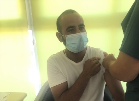 Ercan Havalimanı personeline 3’üncü doz aşı yapıldı