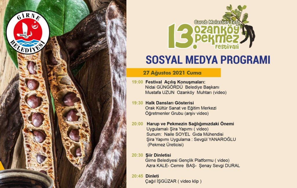 13. Ozanköy Pekmez Festivali yarın dijital ortamda başlıyor