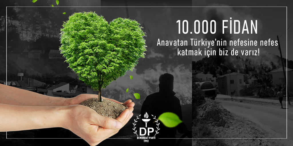 DP’den Türkiye’ye 10 bin fidan bağışı