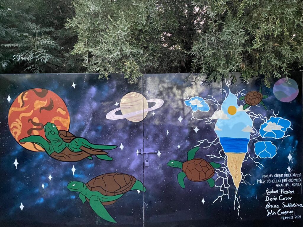 Girne’de grafiti ve resim yarışmasında ödüller sahiplerini buldu