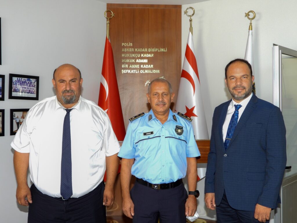 Sadıkoğlu, İskele Polis Müdürlüğü’ne atanan Kuni’yi ziyaret etti