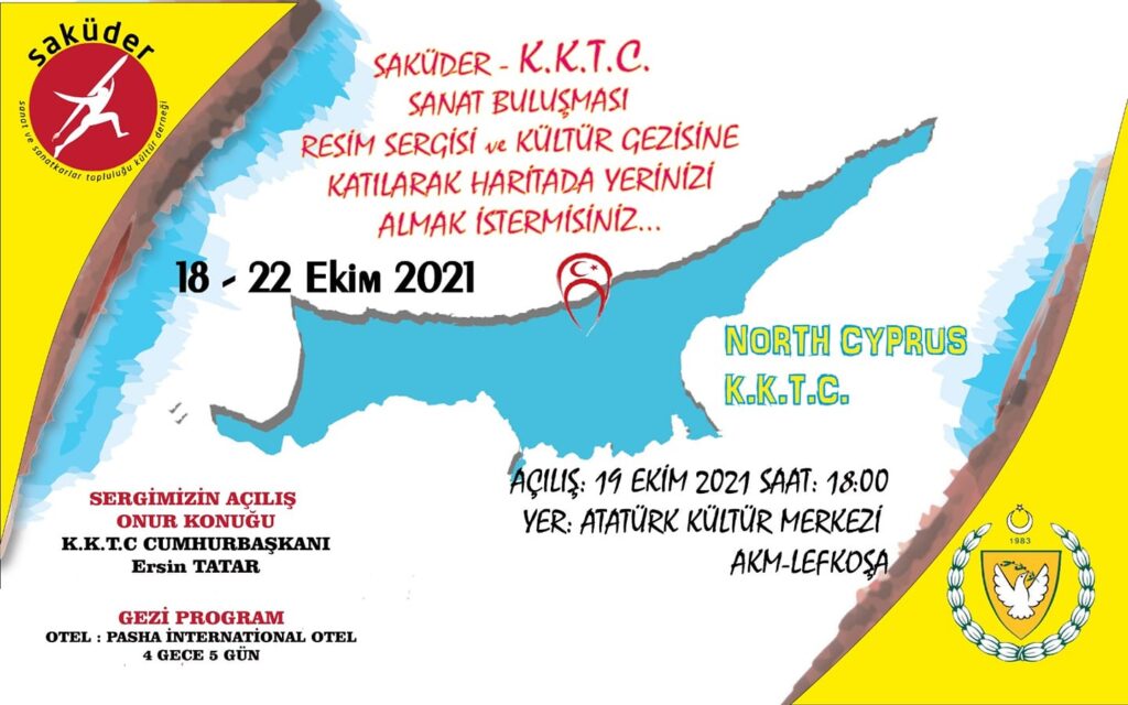 ‘Saküder Kıbrıs Sanat Buluşması’ sergi ve ödül töreni Lefkoşa AKM’de yapılıyor