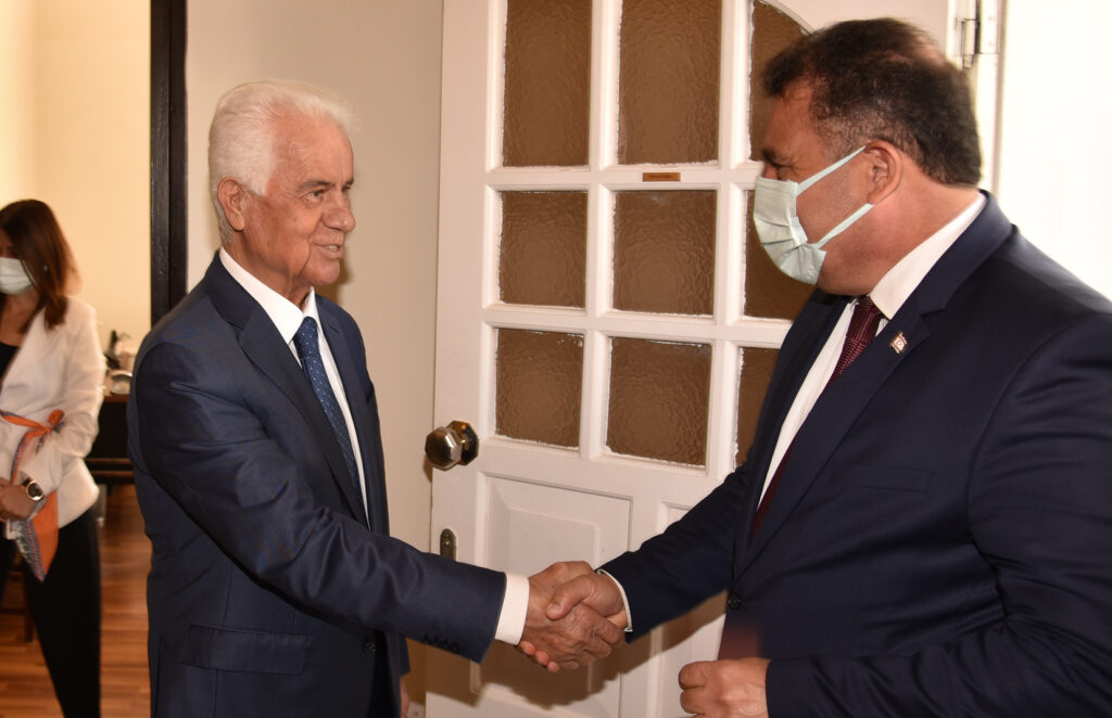 Saner, Eroğlu’nu ziyaret etti