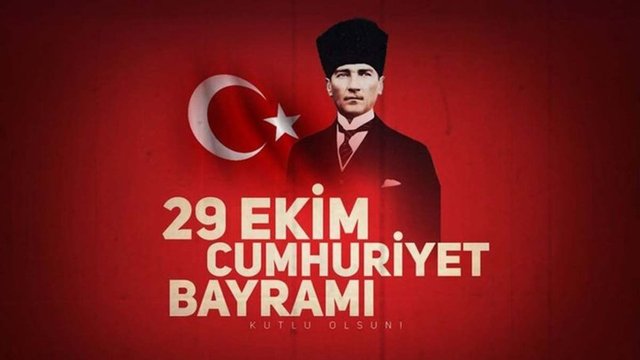 Bugün 29 Ekim Cumhuriyet Bayramı