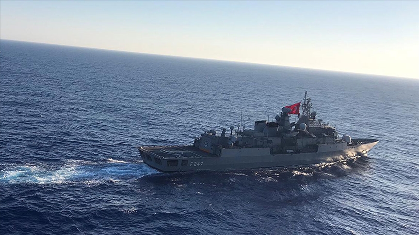 İhlal yapan Rum gemisine müdahale