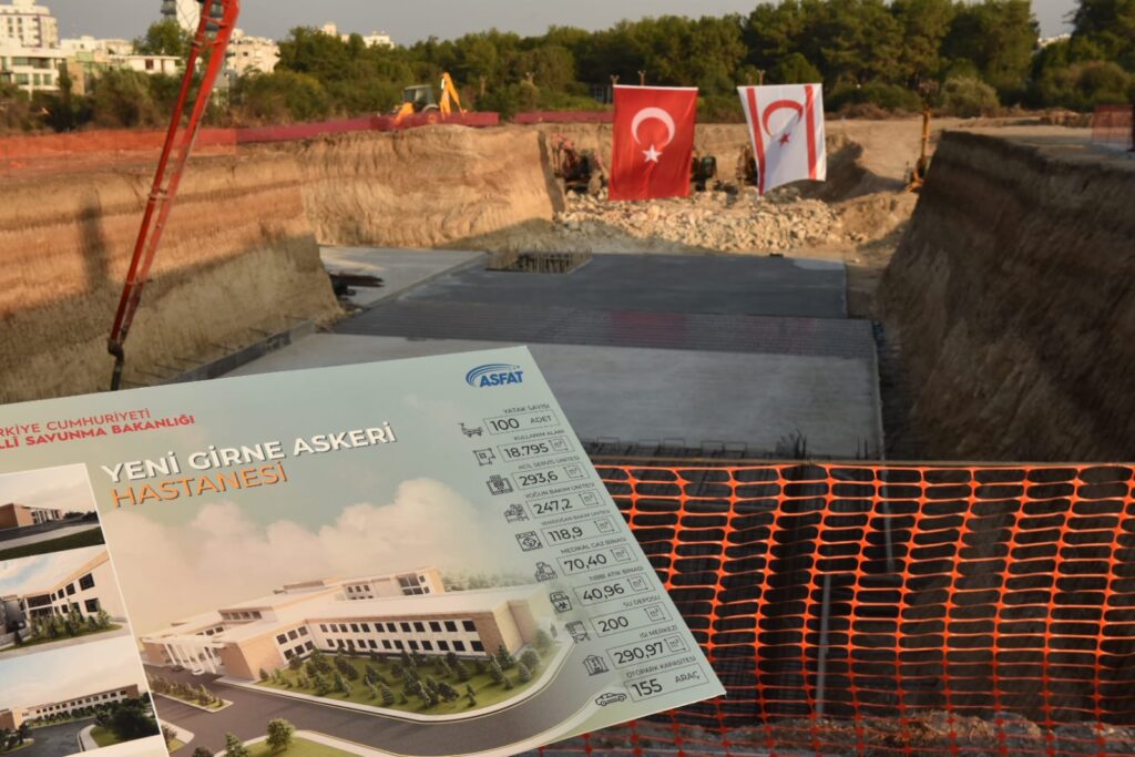 Girne Askeri Hastanesi temeli atıldı