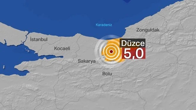 Düzce’de deprem!