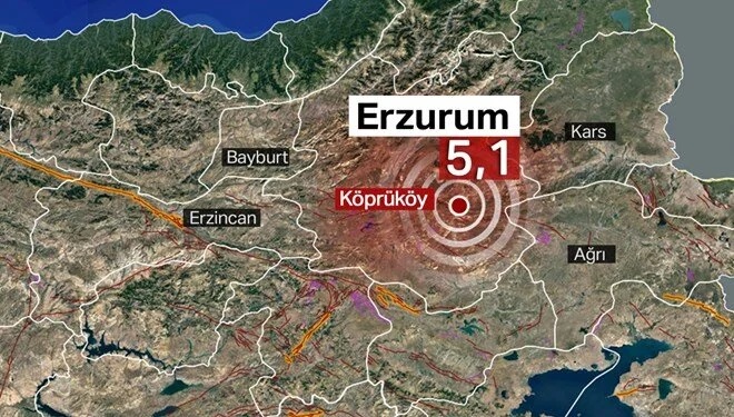 Erzurum’da deprem!