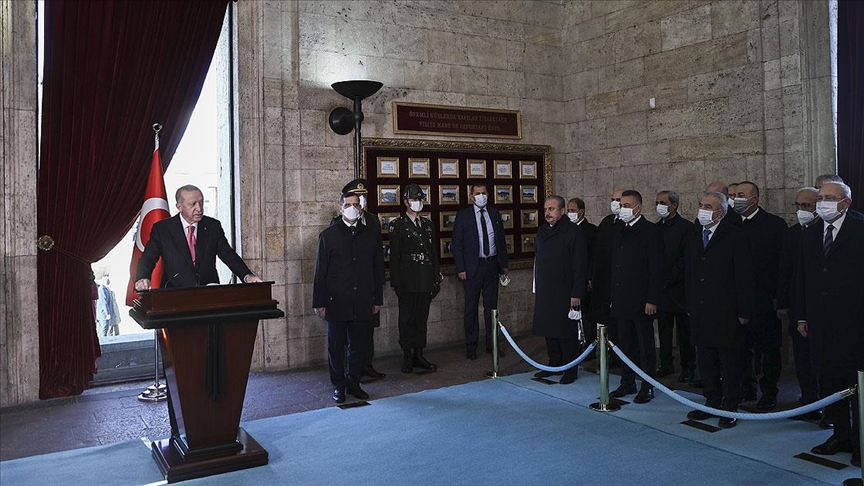 Erdoğan: “Ülkemizin bütünlüğüne, necip milletimizin birliğine kast edilmesine asla izin vermeyeceğiz”