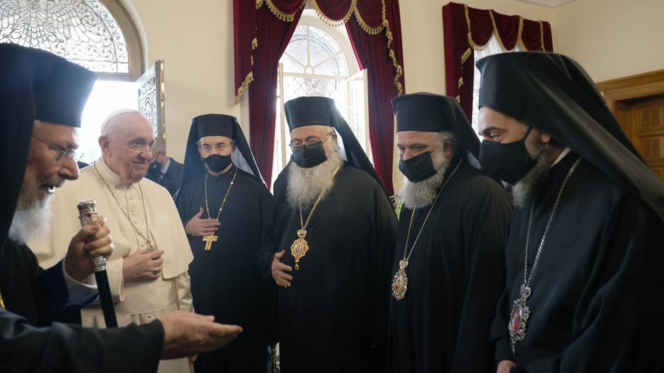 Papa Francis, Hrisostomos ve Sen Sinod Meclisi ile görüştü