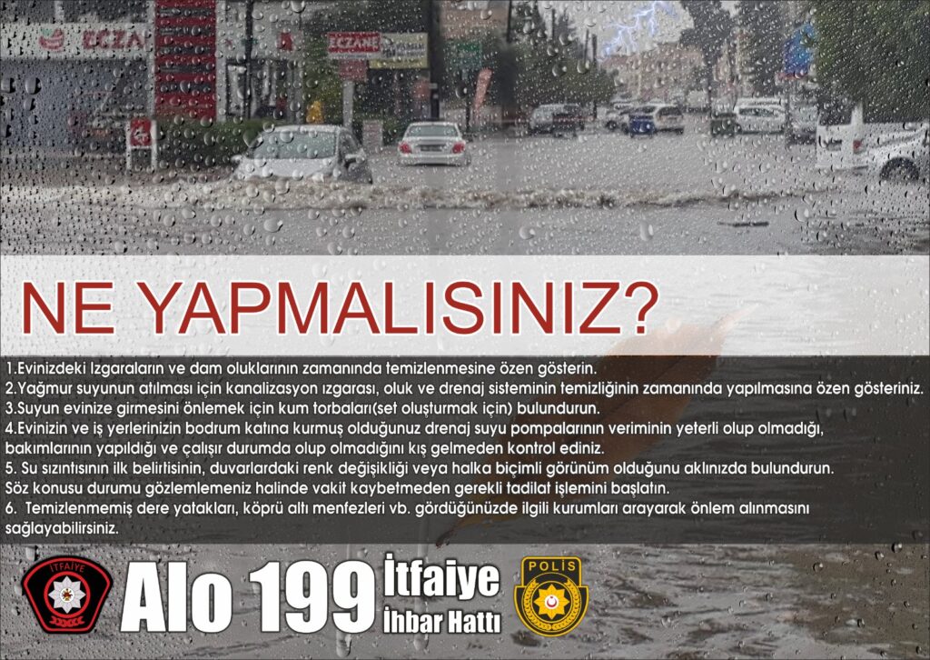 İtfaiye, sel baskınları ve kış yangınlarına karşı uyardı