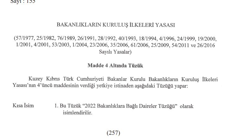 İşte bakanlıklara bağlı daire ve kurumlar