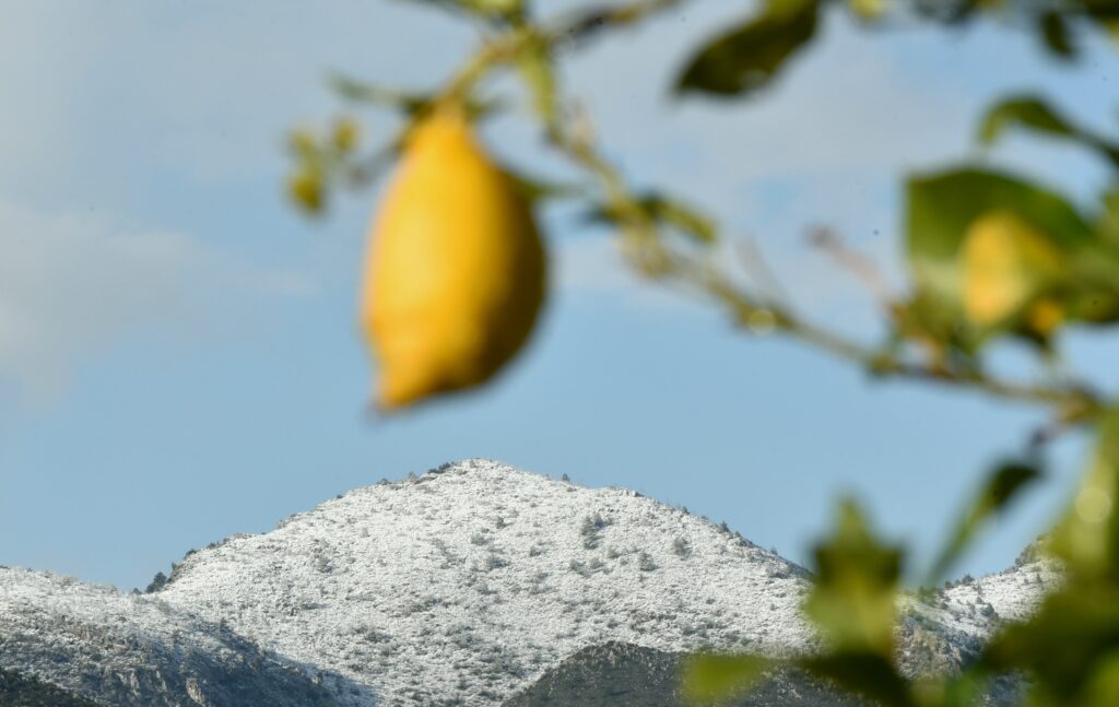Kıbrıs güne karla başladı