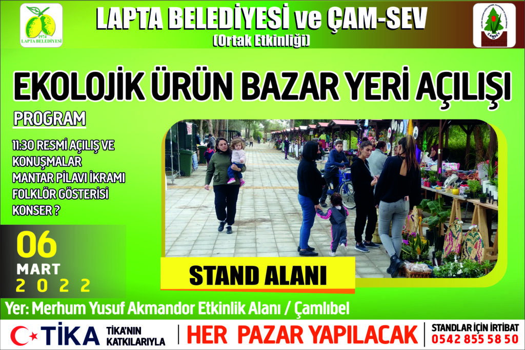 Çamlıbel Ekolojik Ürün Pazarı açılıyor