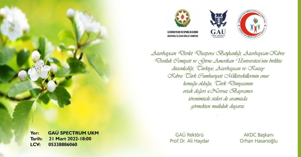 GAÜ’de bugün Nevruz Bayramı töreni düzenleniyor