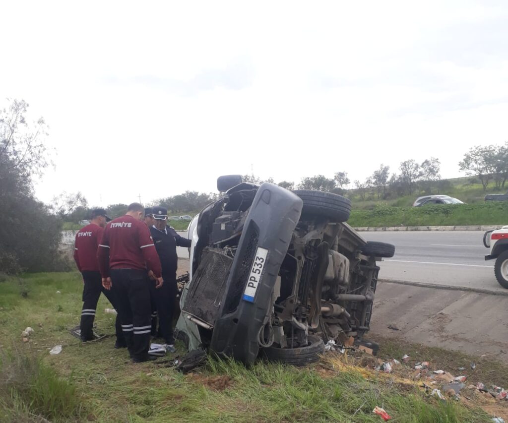 Gazimağusa-Lefkoşa ana yolunda kaza, 1 ölü