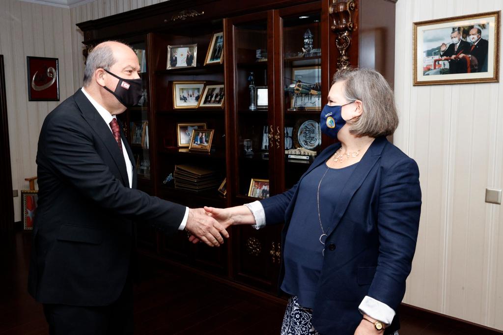 Cumhurbaşkanı Tatar, ABD Dışişleri Bakanlığı Müsteşarı Nuland’ı kabul etti