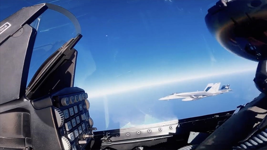 Türk ve Amerikan uçakları Doğu Akdeniz’de ortak eğitim uçuşu yaptı