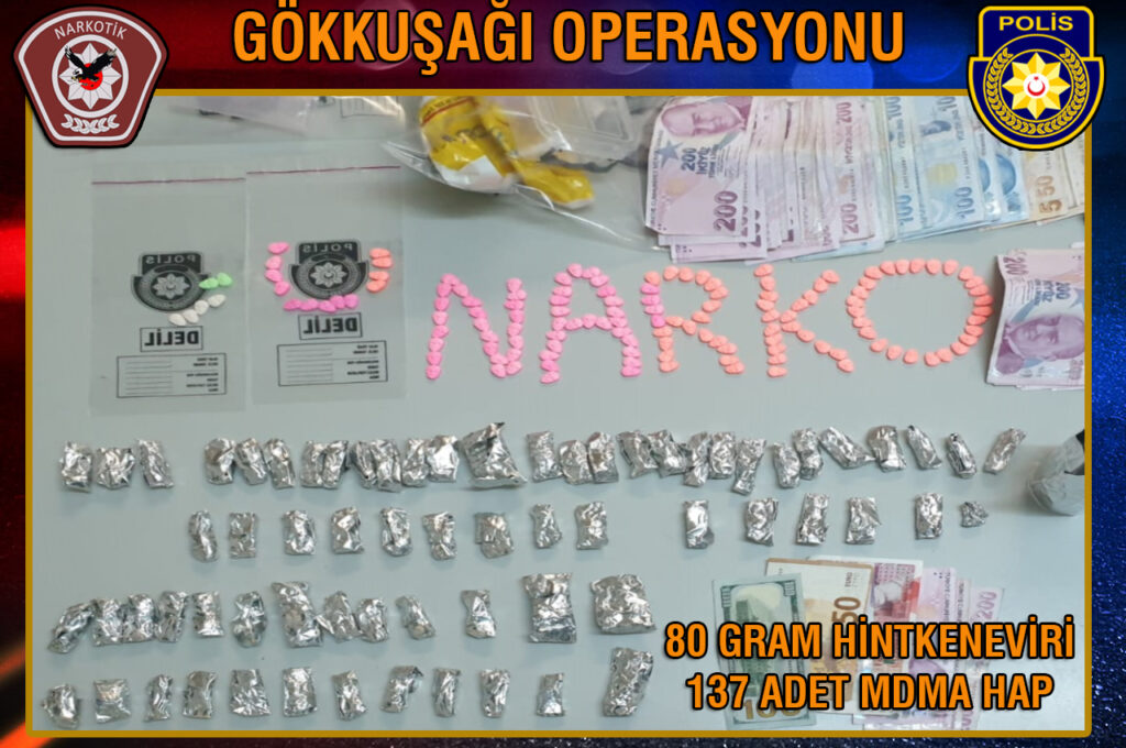Narkotikten “Gökkuşağı Operasyonu”