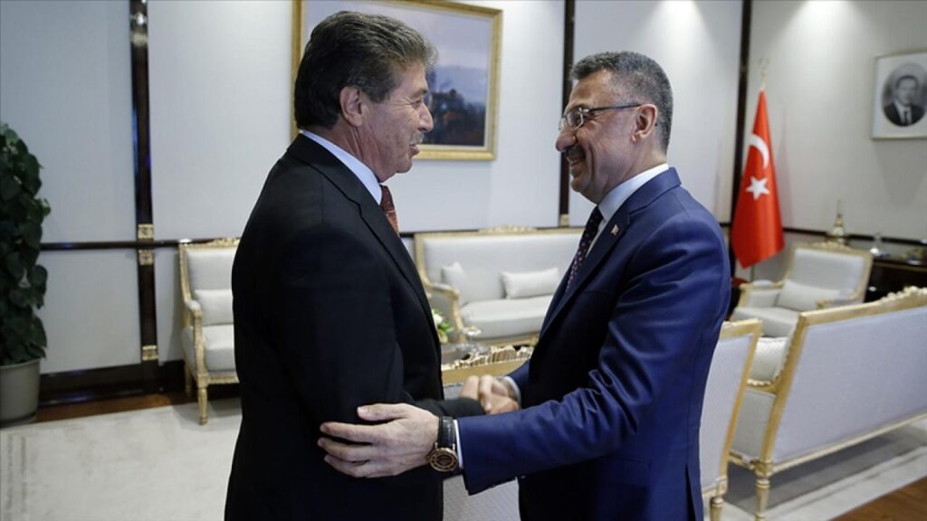 Başbakan Üstel ile TC Cumhurbaşkanı Yardımcısı Oktay bir araya geldi