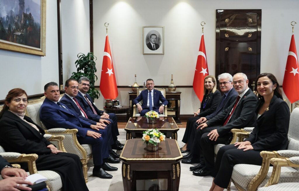 Dostluk Grubu Heyeti, TC Cumhurbaşkanı Yardımcısı Oktay tarafından kabul edildi