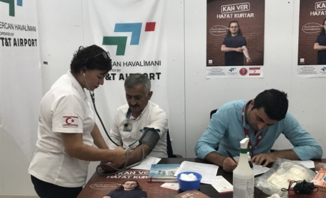 Ercan Havalimanı’nda Thalassaemia hastaları için “Kan Bağışı Kampanyası” düzenleniyor