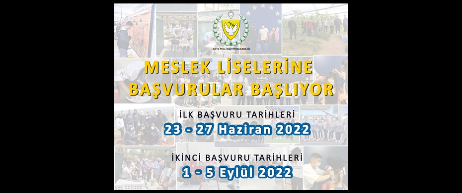 Meslek Liselerine başvurular başlıyor
