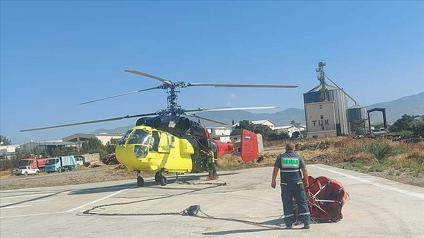 Türkiye’den gelen yangın helikopteri yaz boyunca KKTC’de