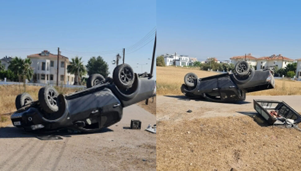 Gazimağusa – Karpaz anayolunda trafik kazası