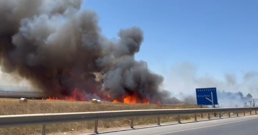Alayköy’de yangın!